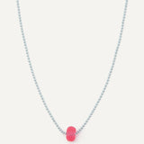 Cherry Necklace - Sky Pink