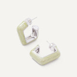 Summer Earrings - Silver Pistachio