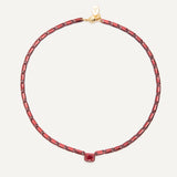 Camellia Necklace - Merlot