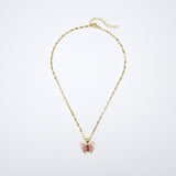 Dancing Butterfly Necklace - Gold