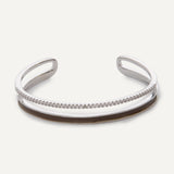 Jill Bracelet - Silver Chocolate