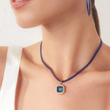 Kaley Necklace - Royal blue