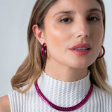 Keira Necklace - Cranberry