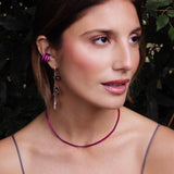 Calla Necklace - Cranberry