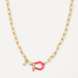 Meli Necklace - Fuchsia