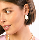Aura Earrings - White