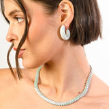 Tessa Earrings - Shimmer Cotton