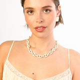 Sevilla Necklace - Matte Cream