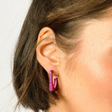 Mia Earrings - Cranberry
