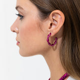 Skylar Earrings - Cranberry