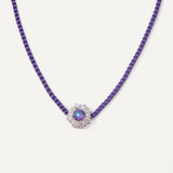 Emma Necklace - Silver Ultraviolet