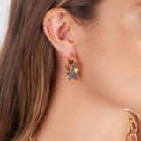 Star Gypsy Earrings - Silver