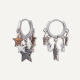 Star Gypsy Earrings - Silver