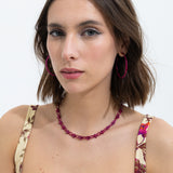 Sadie Earrings - Cranberry