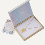 Tarot Necklace - Gold Wheel