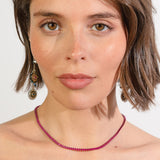 Calla Necklace - Cranberry