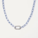 Paris Necklace - Silver - Ice Blue