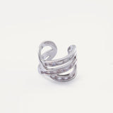 Jewel Ear Cuff - Silver
