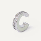 Mina Ear Cuff - Silver - Cream