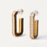 Berlin Earrings - Gold Chocolate