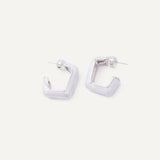 Summer Earrings - Silver Cotton