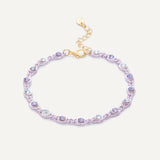 Gemma Anklet - Lilac