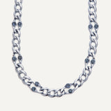 June Necklace - Storm Blue