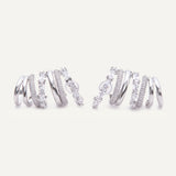 Quinn Earrings - Silver Clear - Preorder: SHIPS OCT.20