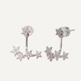 Shooting Star Earrings - Silver