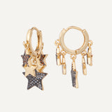 Star Gypsy Earrings - Gold