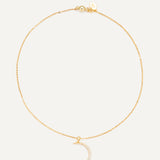 Night Moon Necklace - Gold