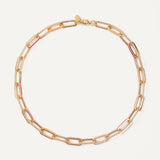 Angelina Necklace - Gold Pink Multi