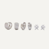 Astra Earring Set x 3 - Silver
