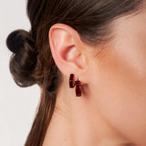 Chicago Earring Set x 3 - Merlot