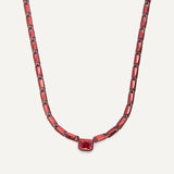 Camellia Necklace - Merlot