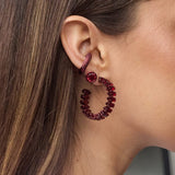 Emmie Ear Cuff - Merlot