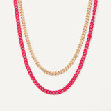 Riley Necklace - Fuchsia