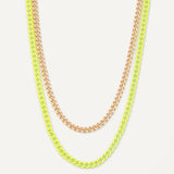 Riley Necklace - Neon Yellow