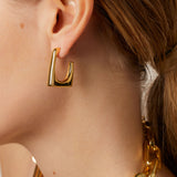 Ivy Earrings - Metallic Kiwi