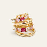 Luna Ear Cuff - Gold Cosmopolitan Pink