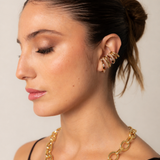 Quinn Earrings - Gold Chocolate