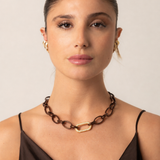 Roma Necklace - Gold Chocolate