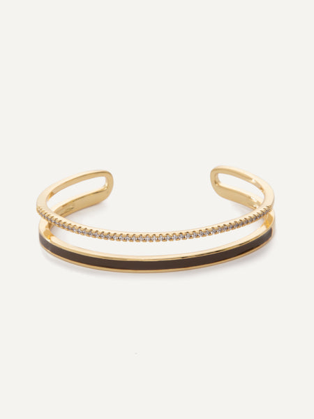 Jill Bracelet - Gold Chocolate – Melania Clara
