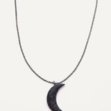 La Luna Necklace - Gunmetal