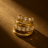 Luna Ear Cuff - Gold Clear