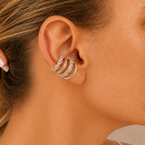 Luna Ear Cuff - Gold Clear