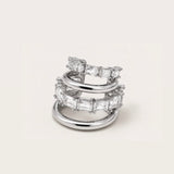 Luna Ear Cuff - Silver Clear