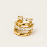 Luna Ear Cuff - Gold Clear