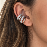 Luna Ear Cuff - Silver Clear