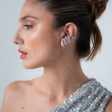 Quinn Earrings - Silver Clear - Preorder: SHIPS OCT.20